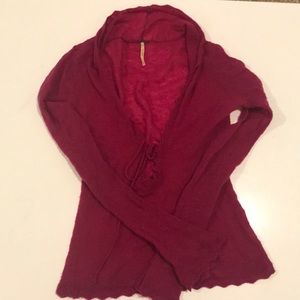 Plum Free People light sweater, size M